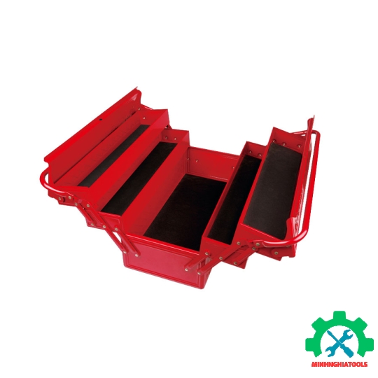 Thùng đồ nghề sắt 5 ngăn Kingtony 87402 kích thước 470x220x260mm 