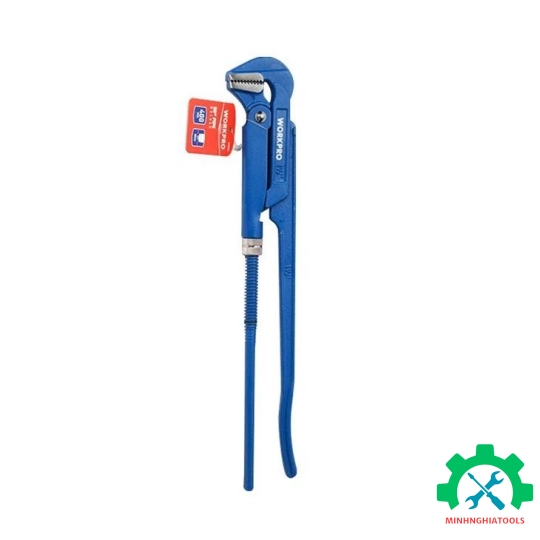 Cờ lê ống hàm thẳng 90 độ, điều chỉnh được, hàm mở 38mm (1-1/ inch) Workpro  WP302013