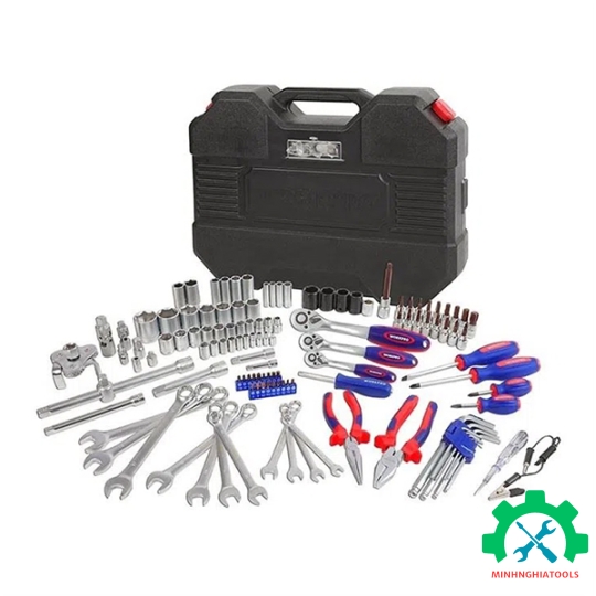 Bộ công cụ cơ khí các loại có hộp đựng (1 set = 123 cái) Workpro - WP202533 