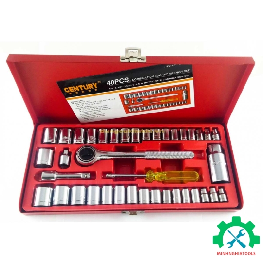 Bộ tuýp 40 chi tiết 1/4" và 3/8" - CENTURY TS-23407 