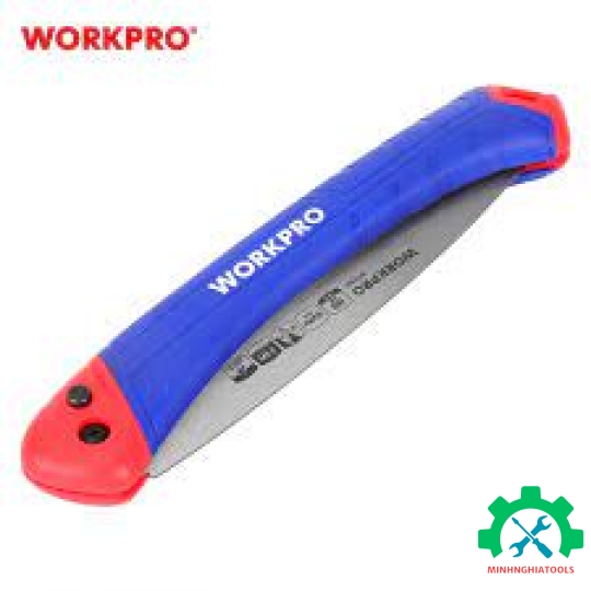 Cưa cầm tay dạng gấp, dùng để cắt cành cây, kích thước: 180mm Workpro WP333002