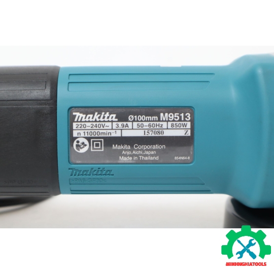 Máy mài góc Makita M9513B (100MM/850W/CÔNG TẮC ĐUÔI)