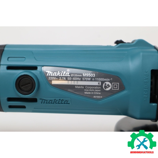 Máy mài góc Makita M9503B (125MM/570W/CÔNG TẮC TRƯỢT)