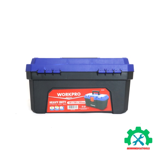 Thùng đồ nghề bằng nhựa 410mm Workpro WP283001