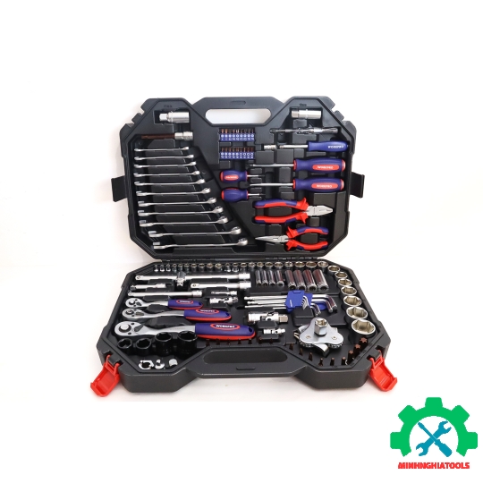 Bộ công cụ cơ khí các loại có hộp đựng (1 set = 123 cái) Workpro - WP202533 