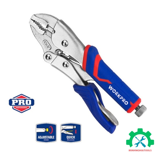 Kìm chết bẳng thép CR-V 10 inch 250mm Workpro WP231074