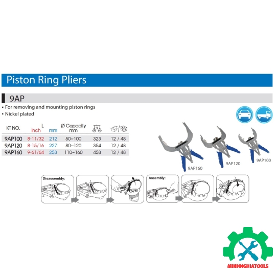 Kìm vô bạc Kingtony 9AP120 