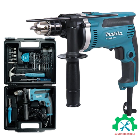 Máy khoan búa ( 16mm ) 26 phụ kiện Makita M8100KX2B 710W