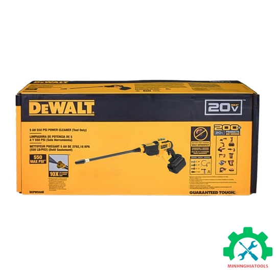 Máy rửa xe cầm tay dùng Pin 20V Max DeWalt DCPW550B (Chưa Pin & Sạc)
