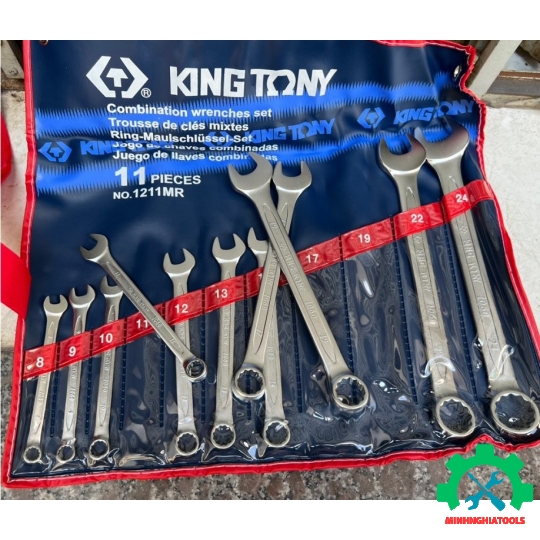 Bộ cờ lê vòng miệng 11 chi tiết Kingtony 1211MR 8-24mm 