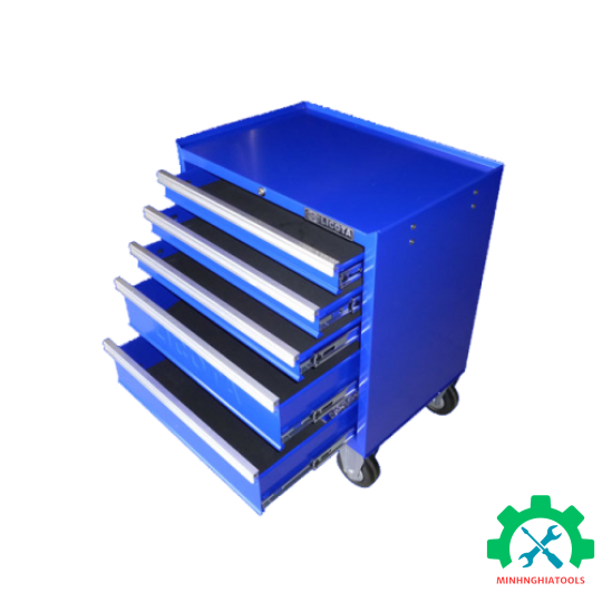 Tủ Đồ Nghề Sắt LICOTA 670x460x565mm 5 Ngăn Xanh AWX-2602 