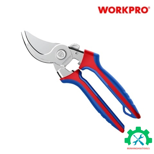 Kéo cắt tỉa cành, tay cầm nhựa, lưỡi dao 50CR-V,8.5 inches Workpro  WP332013