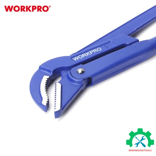 Cờ lê ống hàm thẳng 90 độ, điều chỉnh được, hàm mở, kích thước 50mm (2 inch) Workpro  WP302014