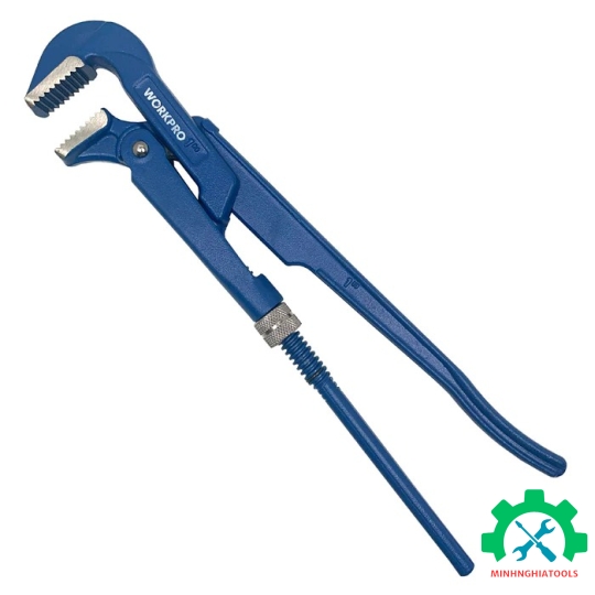 Cờ lê ống hàm thẳng 90 độ, điều chỉnh được, hàm mở 25mm (1 inch) Workpro  WP302012