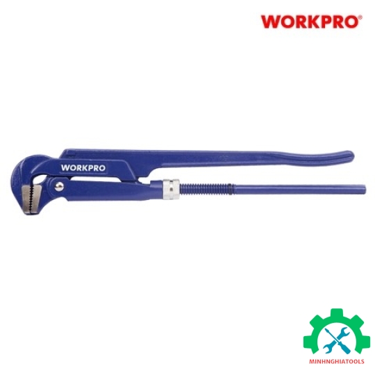 Cờ lê ống hàm thẳng 90 độ, điều chỉnh được, hàm mở 25mm (1 inch) Workpro  WP302012