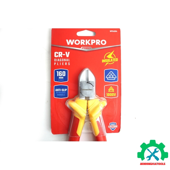 Kìm cắt cách điện, kích thước 6 inch Workpro - WP342014 