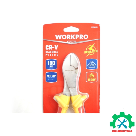 Kìm cắt cạnh, kích thước 180mm (7 inches) Workpro - WP342015 