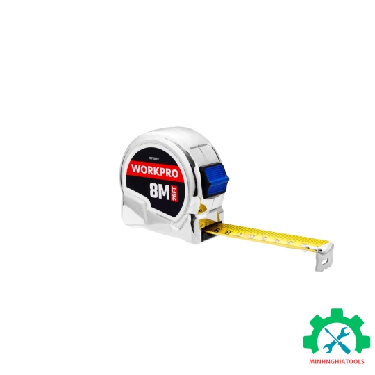 Thước cuộn mạ crom, kích thước 8Mx25mm Workpro - WP261012 