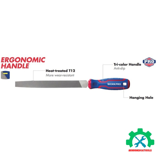 Giũa thẳng, kích thước 200mm (8 inches) Workpro - WP251001 