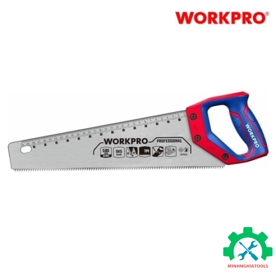 Cưa tay, lưỡi cưa bằng thép SK5, kích thước 400mm (16 inches) Workpro - WP215005 
