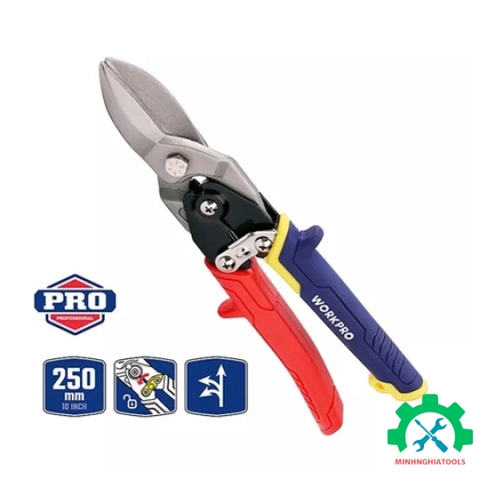 Kéo cắt tôn bằng thép mũi thẳng, kích thước 10 inches (250mm) WP214021 