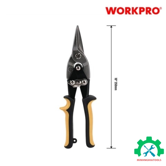 Kéo cắt tôn bằng thép mũi thẳng 250mm (10inches) Workpro - WP214017 