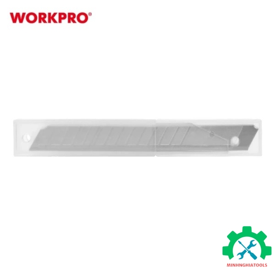 Lưỡi dao rọc giấy bằng thép SK5, chiều rộng 9mm (1set = 10 cái) Workpro - W212001