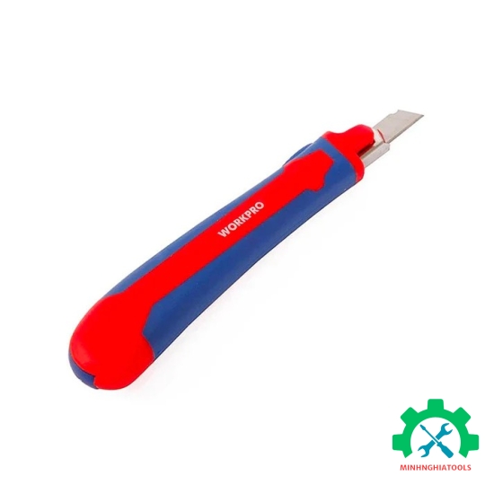 Dao rọc giấy tự động khóa lưỡi, chiều rộng lưỡi dao 9mm Workpro - WP212010 