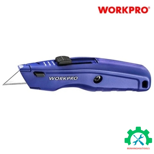 Dao tiện ích có lưỡi cắt bằng nhôm, có thể thay đổi lưỡi dao nhanh chóng Workpro - WP213009 