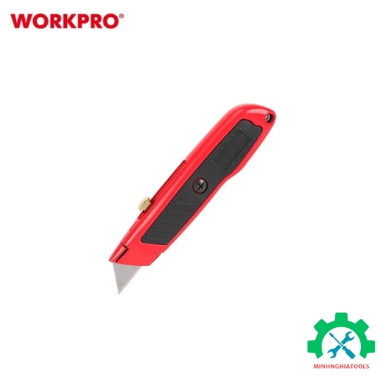 Dao tiện ích có lưỡi cắt bằng nhôm, lưỡi dao có thể thu vào Workpro - WP213005 