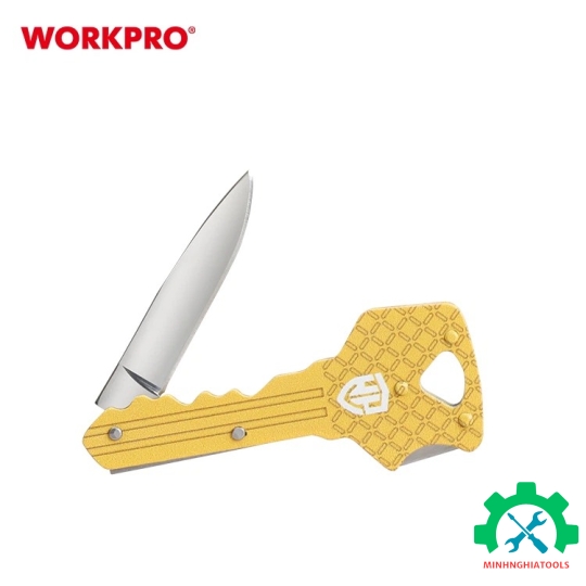 Dao có cán hình chìa khóa, màu vàng, kích thước: 2.5 inches Workpro - WP381007 