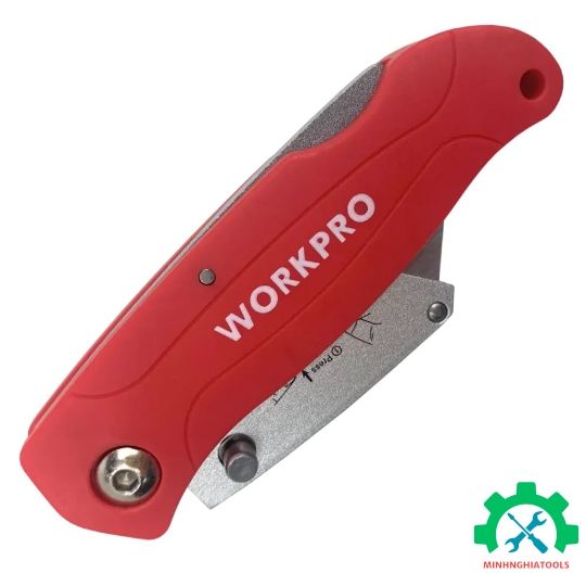 Dao tiện ích có lưỡi cắt gấp gọn, bằng nhôm mở nhanh Workpro WP211003 