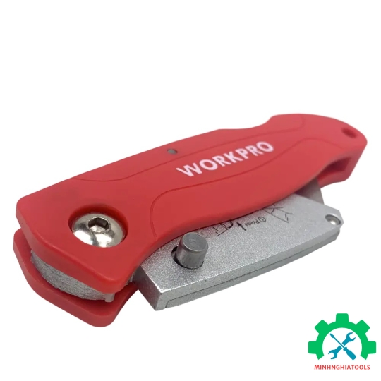 Dao tiện ích có lưỡi cắt gấp gọn, bằng nhôm mở nhanh Workpro WP211003 