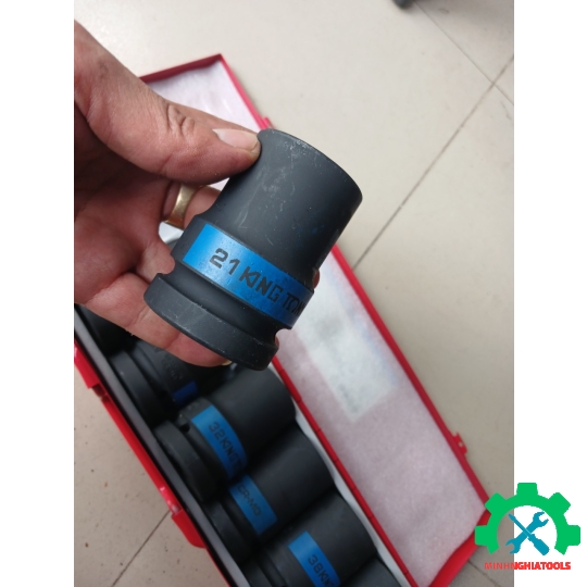 Bộ đầu tube lục giác đen dài 1" 8pcs 19-41mm Kingtony 8408MP02