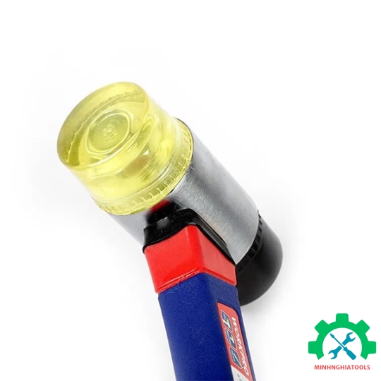 Búa 2 mặt tay đầu nhựa đập không nẩy, cán bọc cao su Workpro - WP241036 