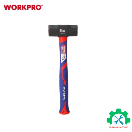 Búa đầu đá 1500gram, cán bọc cao su Workpro - WP241032 