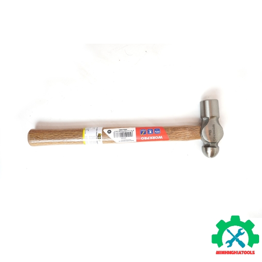 Búa 2 đầu 337gram (12OZ), gồm 1 đầu bằng và 1 đầu bi, cán bọc gỗ Workpro - WP241025 
