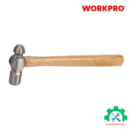 Búa 2 đầu 225gram (8OZ), gồm 1 đầu bằng và 1 đầu bi, cán bọc gỗ Workpro - WP241024 