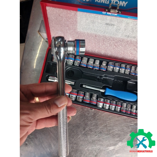 Bộ tube 39 chi tiết 1/4  inch và 3/8 inch Kingtony 5032CR