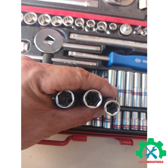 Bộ tube 1/2" & 3/8" & 1/4" 135pcs Kingtony 9033CR