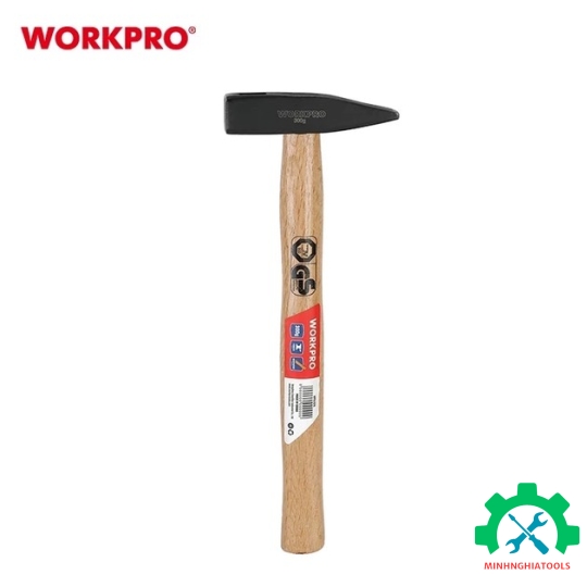 Búa đóng có cán cầm bằng gỗ cứng ( 300g ), Workpro - WP241018