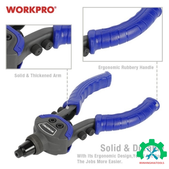 KÌM BẮN ĐINH TÁN CẦM TAY 10 INCH ( 250MM ) WORKPRO -  WP225003 