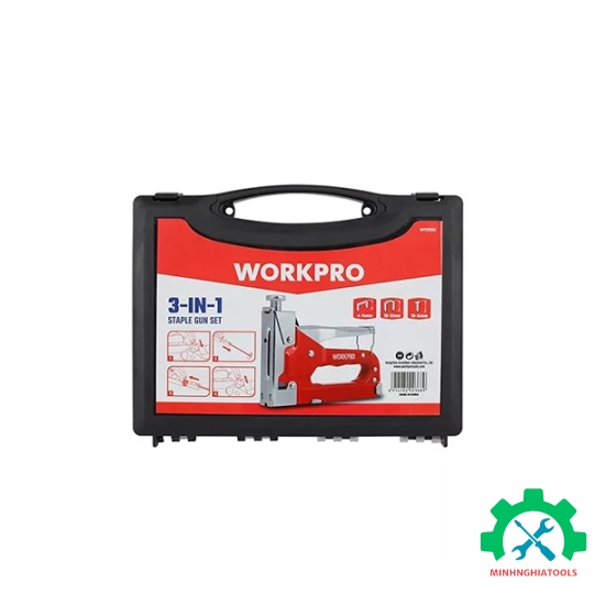 Bộ kìm bấm ghim gỗ 3 trong 1 Workpro - WP223005 