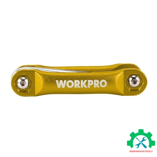 Bộ lục giác đầu hình sao, kiểu gấp tôm tích, 8 cái Workpro - WP222025 