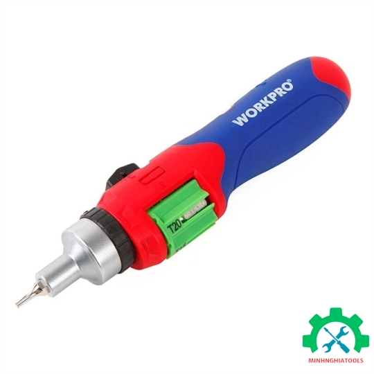 Bộ Tua vít tự động 24 cái gồm (đầu hình hoa khế, đầu dẹt, đầu vuông, đầu sao) Workpro - WP221056 