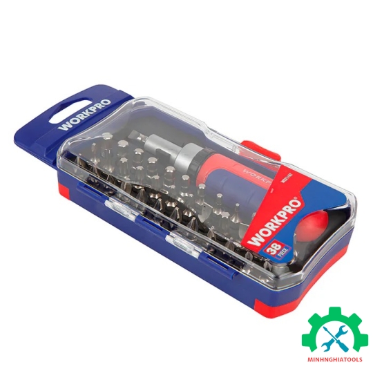 Bộ tua vít 36 cái, thép hợp kim CR-V Workpro - WP200517 