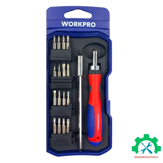 Bộ tua vít 18 chi tiết, thép hợp kim CR-V Workpro - WP200516 