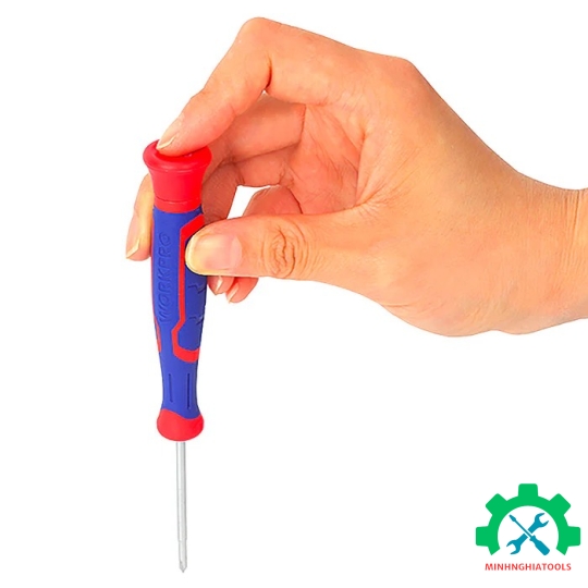 Bộ Tua vít 7 cái gồm các tua vít đầu hình hoa khế, đầu dẹt, thép hợp kim CR-V Workpro - WP200509 