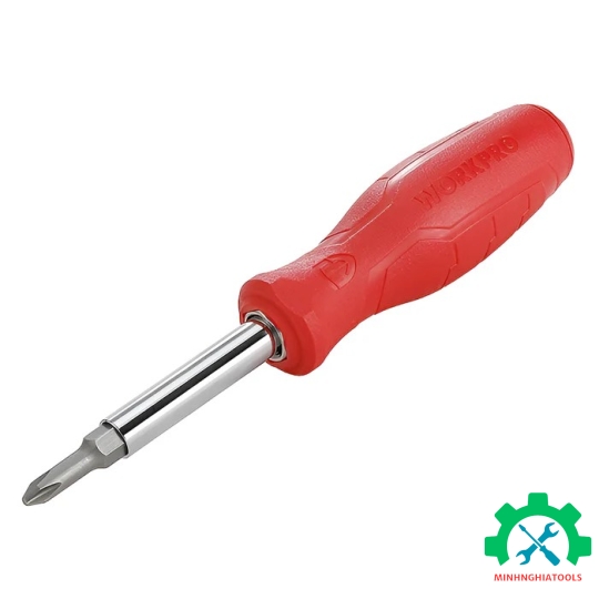 Bộ Tua vít đổi đầu 6 trong 1, thép hợp kim CR-V Workpro - WP221066 