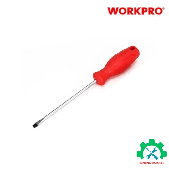 Tua vít đầu dẹt, kích thước 6.5x150mm, thép hợp kim CR-V Workpro - WP22104 